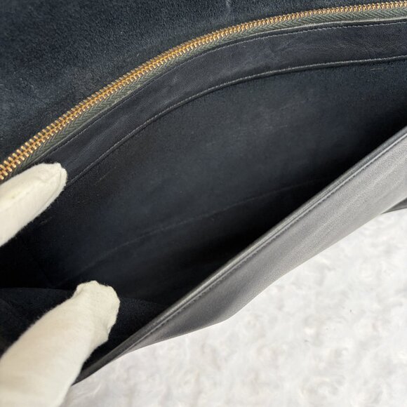 Vintage Coach Envelope Clutch 9550 in Navy Leather - NYC made 1977 - EVC - Rare - Picture 11 of 15